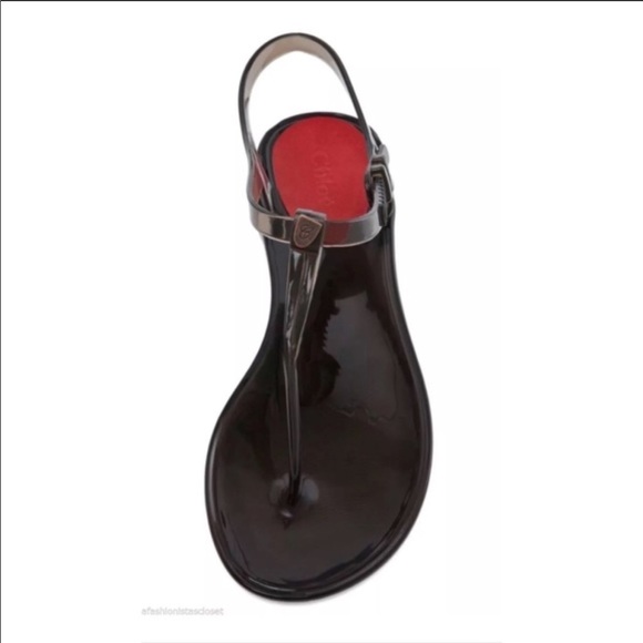 chloe jelly sandals